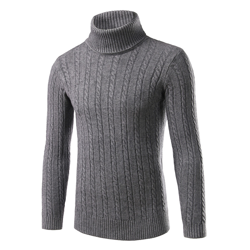 Lapel sweater men's sweater