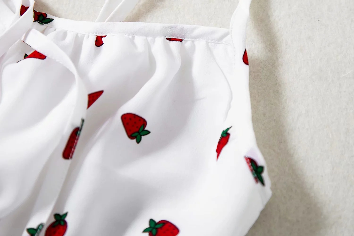 Polka dot print high waist low cut net red dress