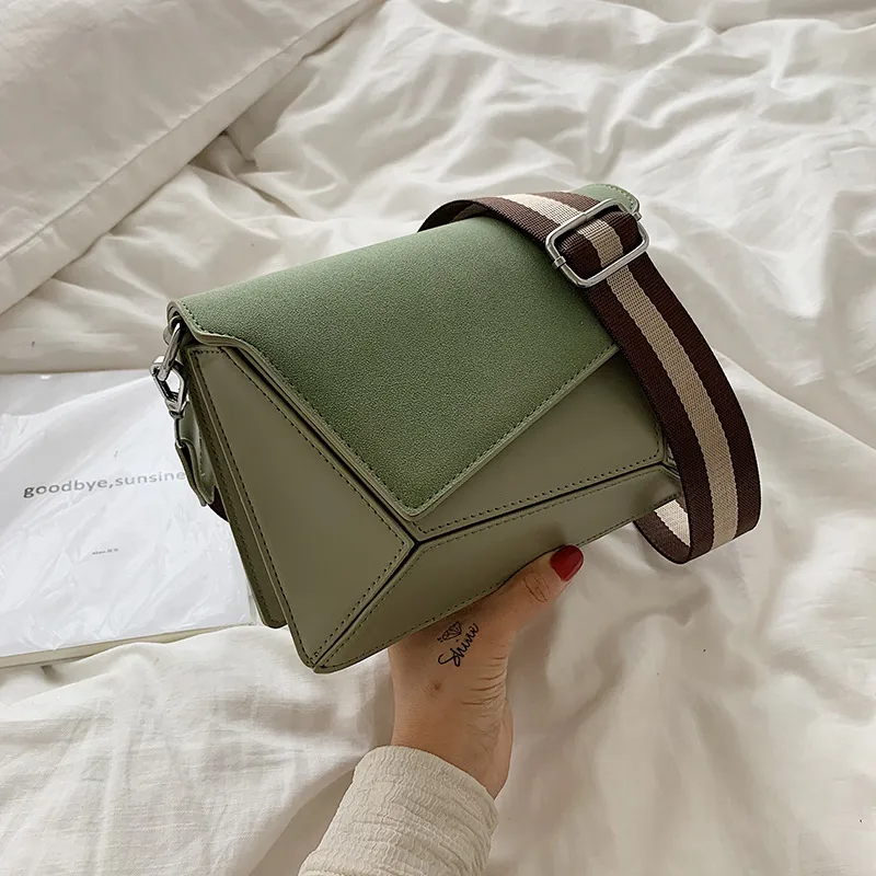 Single shoulder messenger bag small square bag - Green