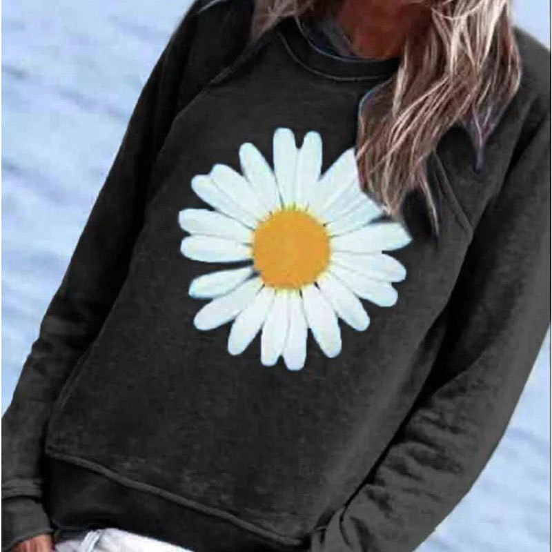 Printed daisy sweatshirt