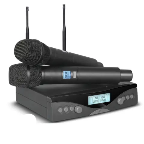 One Support Two Wireless Professional Microphone