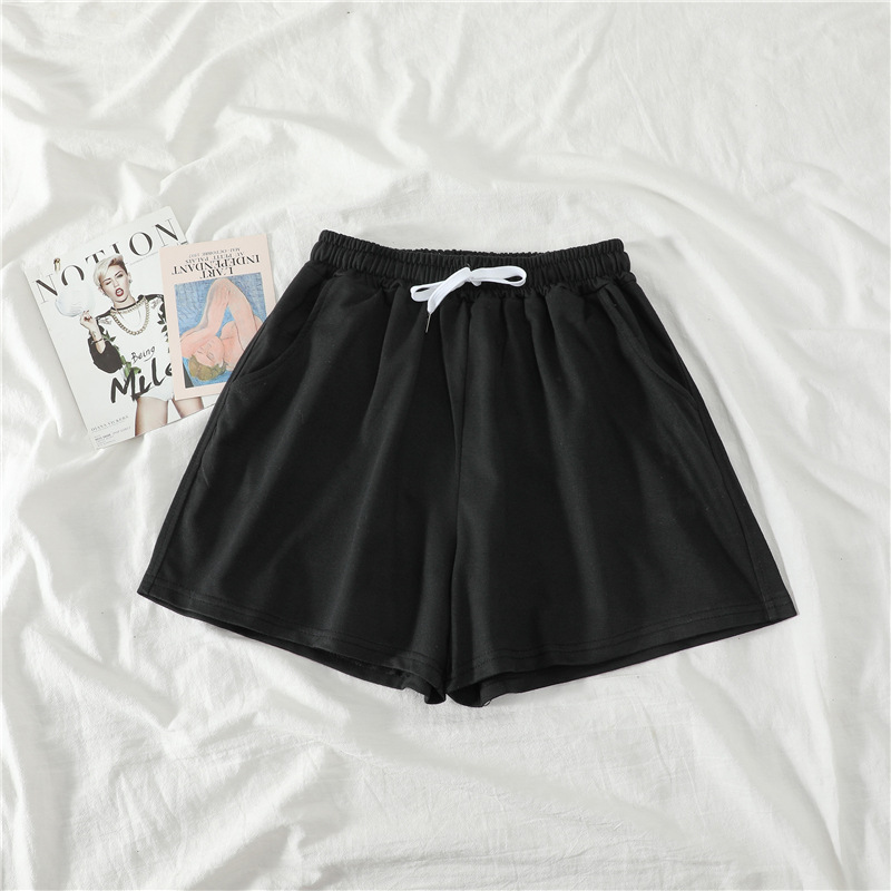 High waist wide leg slimming sports casual shorts