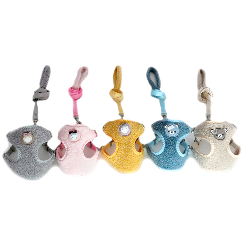 Dog clothes cartoon bear velvet