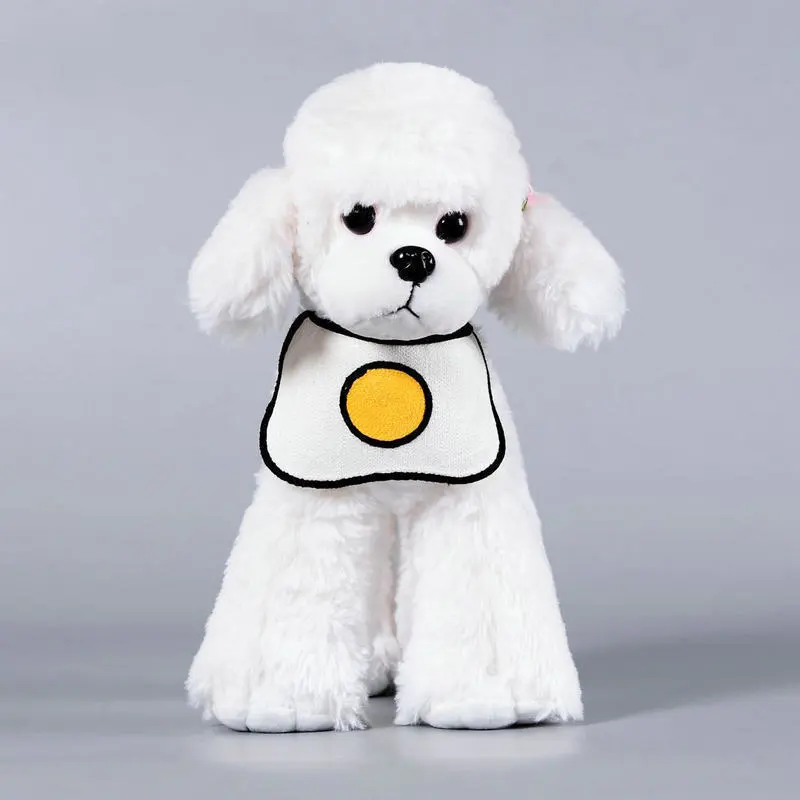 Cartoon pet bib - White