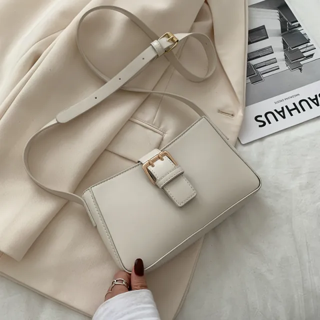 Fashion simple shoulder bag White - Shop at LoveMi