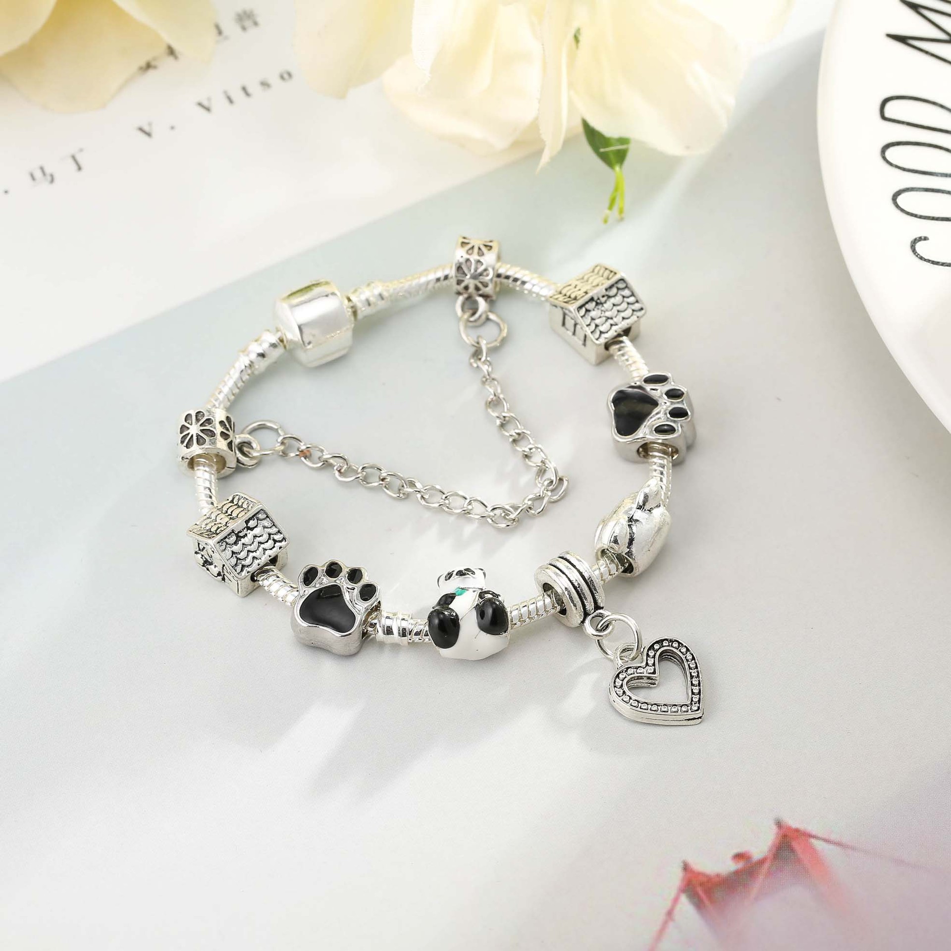 Bamboo Forest Panda DIY Accessories Bead Bracelet