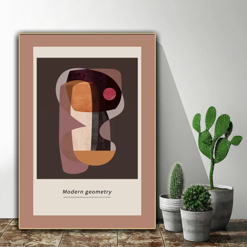 Nordic style paintings - 1 Gold Frame