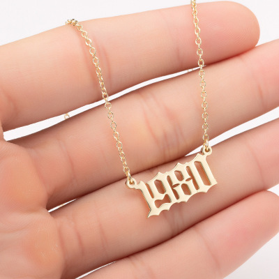 Stainless steel vintage necklace
