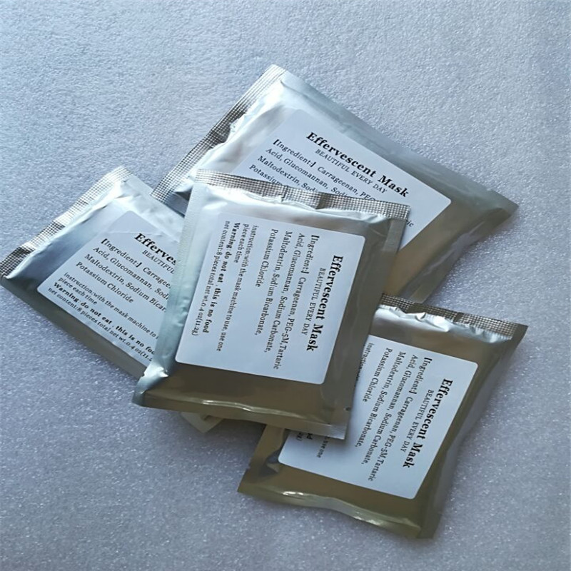 Effervescent mask sheet