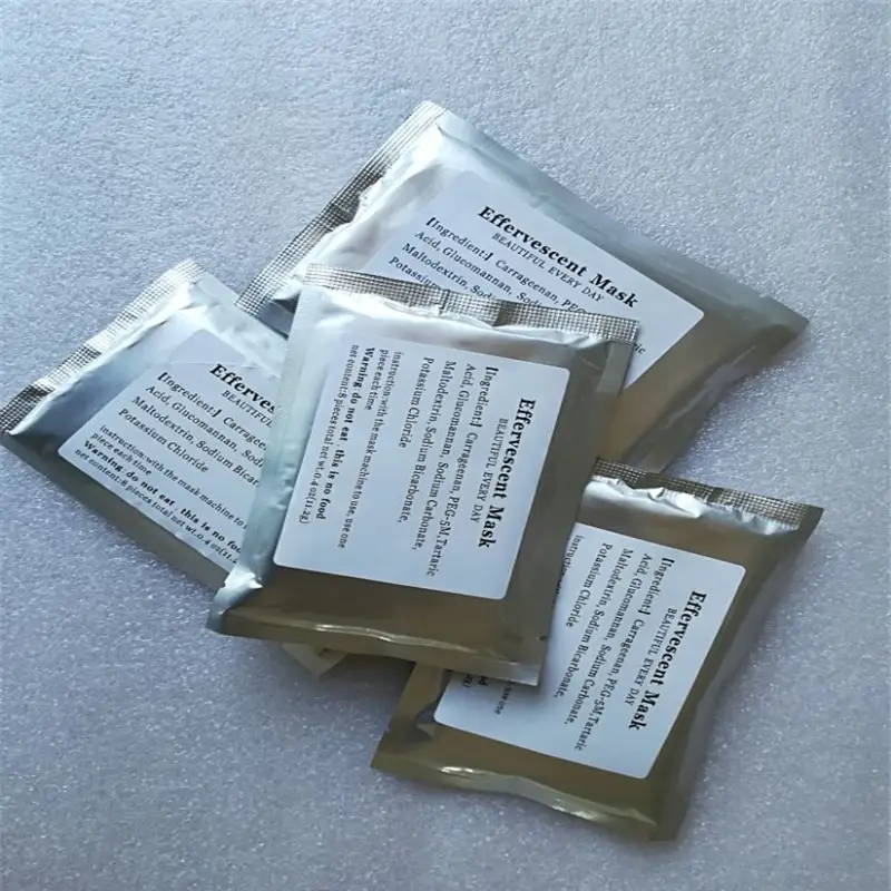Effervescent mask sheet