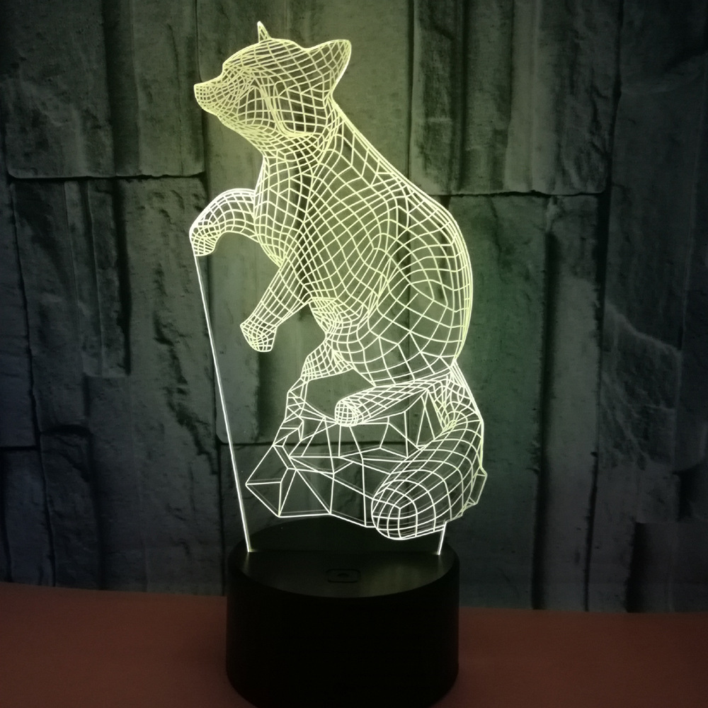 Colorful creative touch remote control 3D table lamp - Image 3