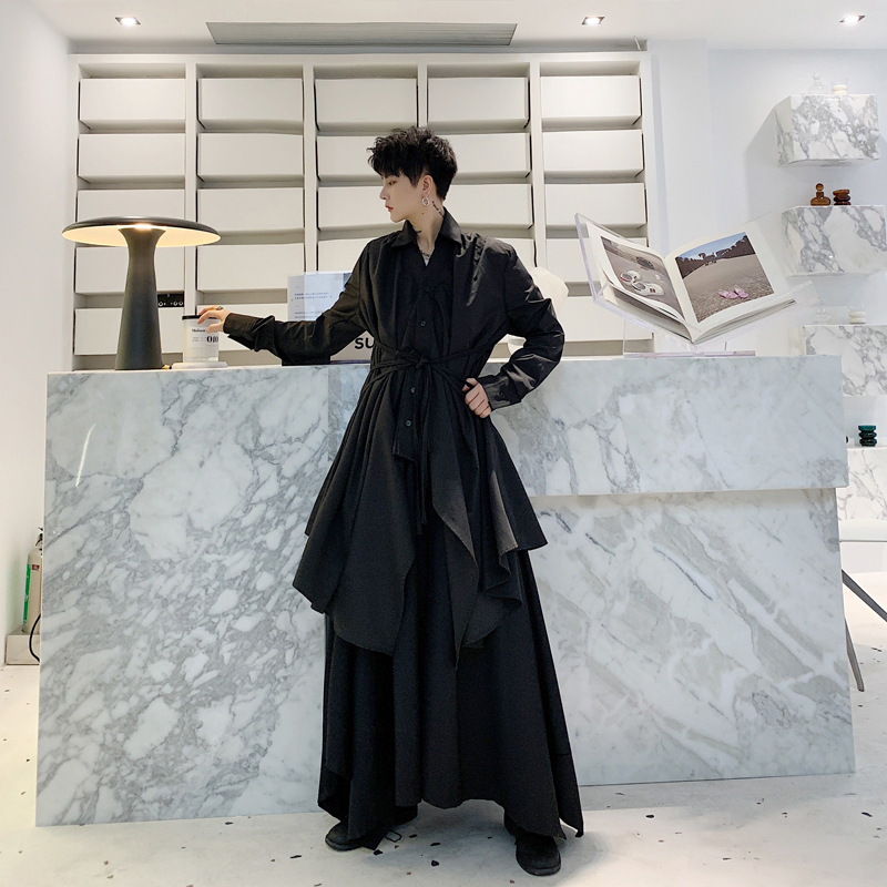 Irregular long sleeve shirt