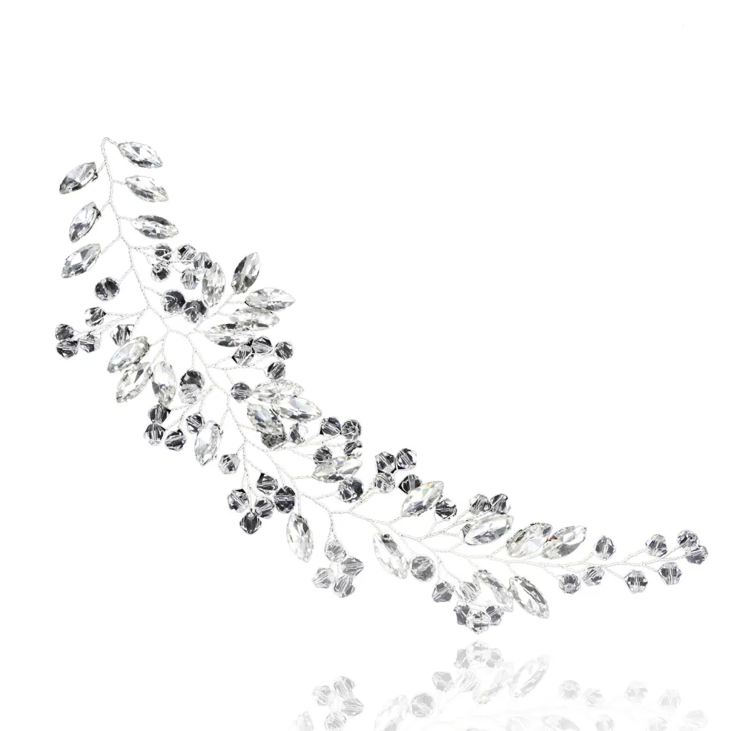 Bridal crystal headdress - Silver