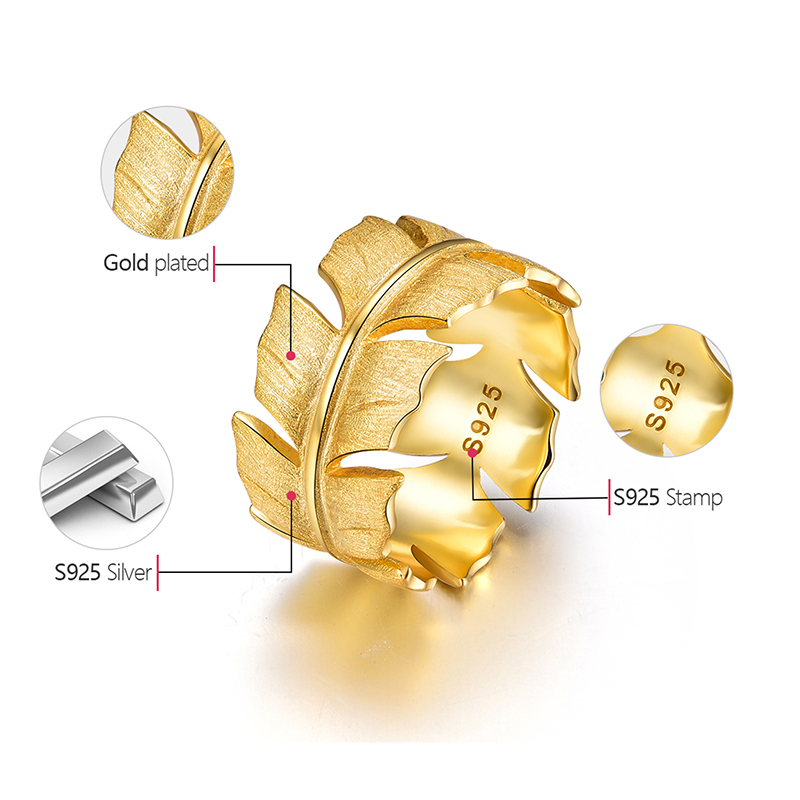 Women's ring with naturalistic design