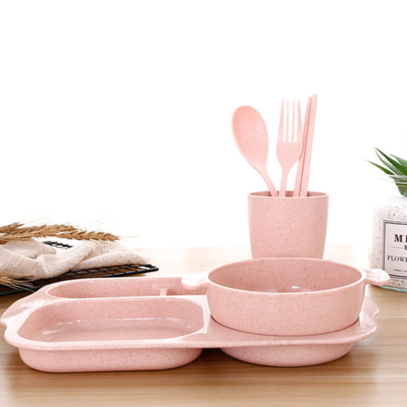 Wheat straw cutlery set Pink - Shop at LoveMi