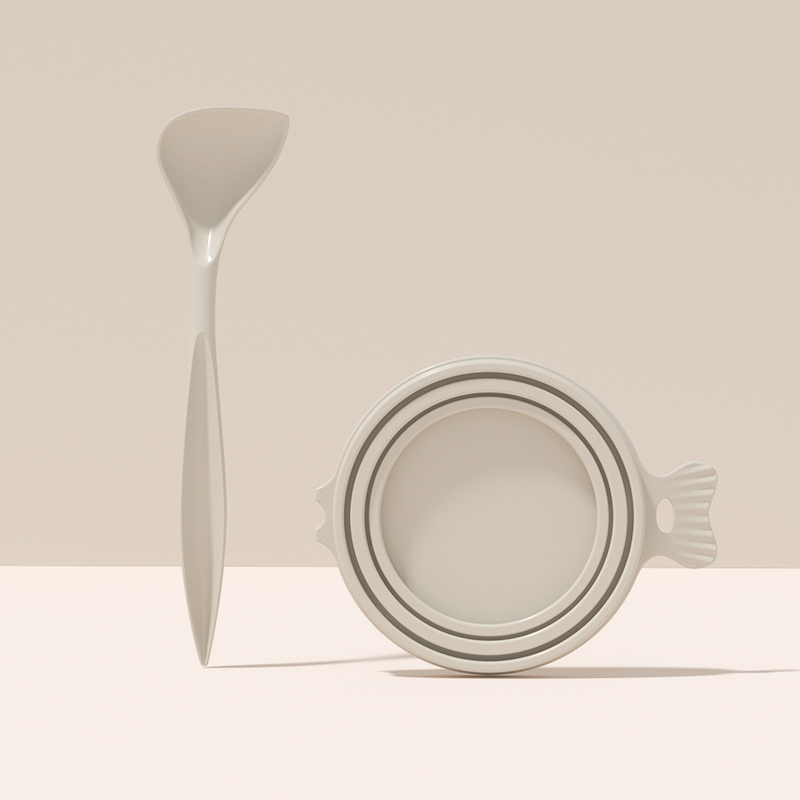 Grey with spoon