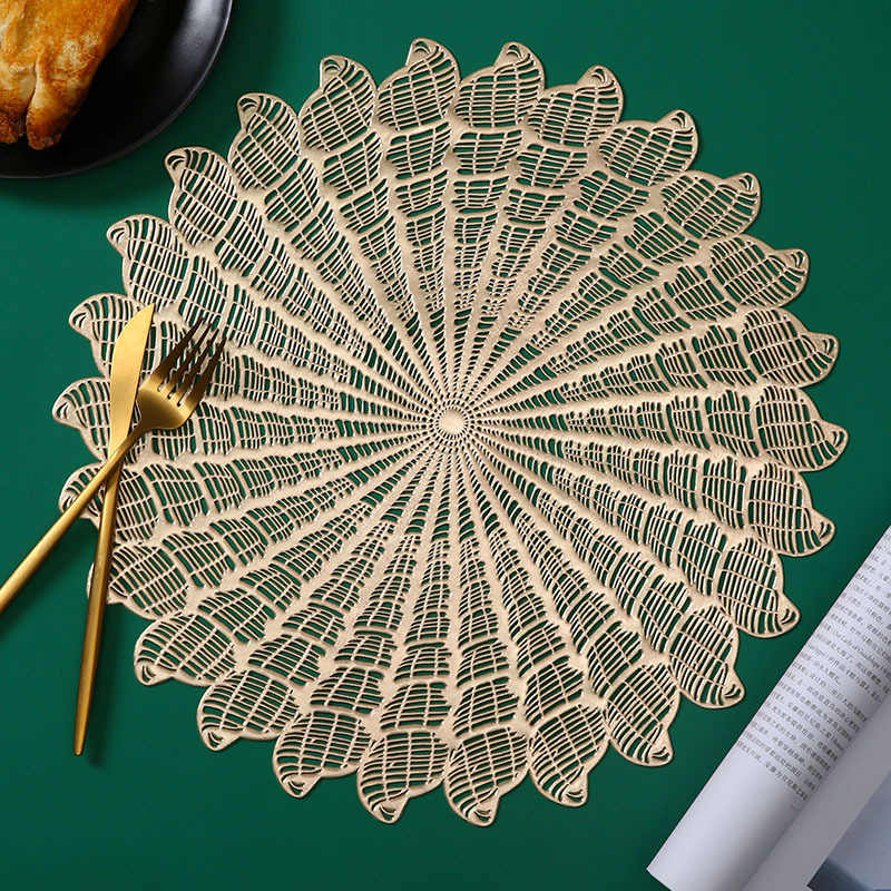 PVC Conch Hollow Placemat Gold - Shop at LoveMi