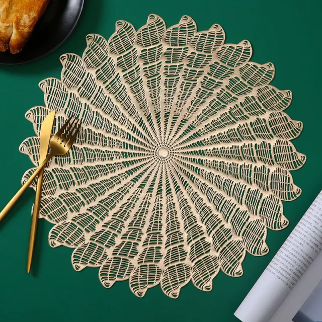 PVC Conch Hollow Placemat Gold - Shop at LoveMi
