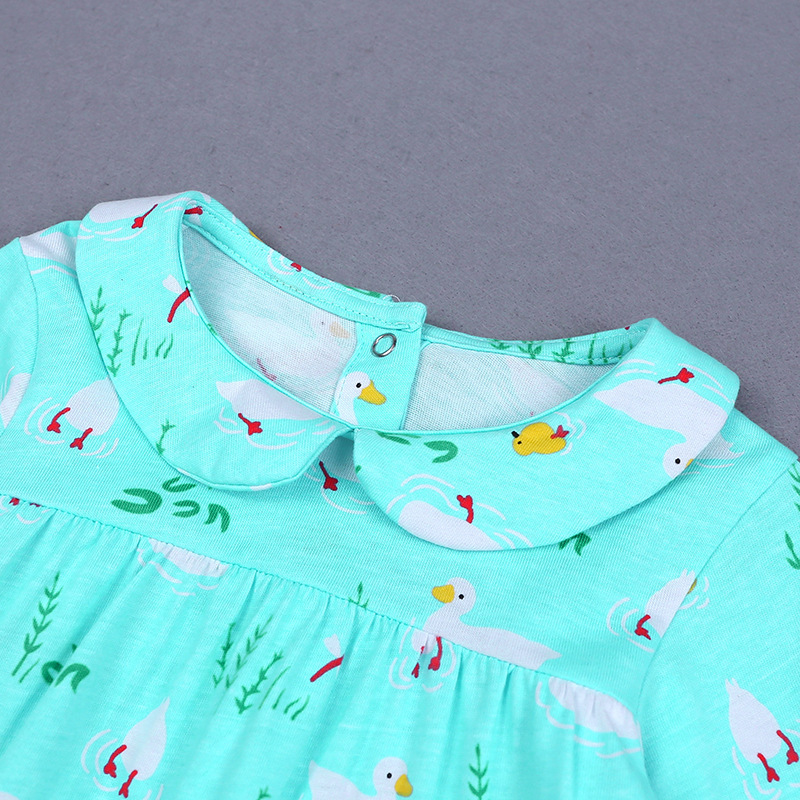 Autumn children's clothing doll collar long sleeve suit