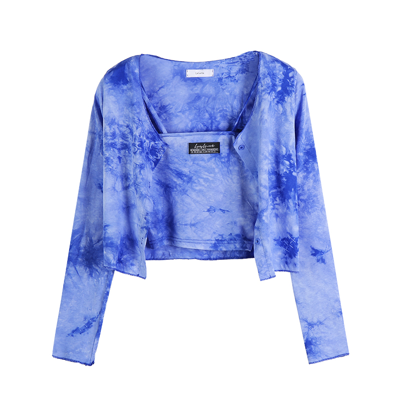 Two-piece short cardigan jacket