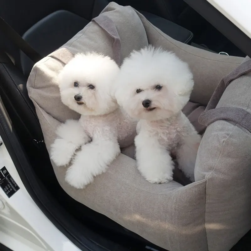 Pet Dog Car Carrier Seat Waterproof Basket Portable Car