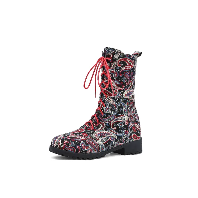 Coloured Martin boots Red - Shop at LoveMi