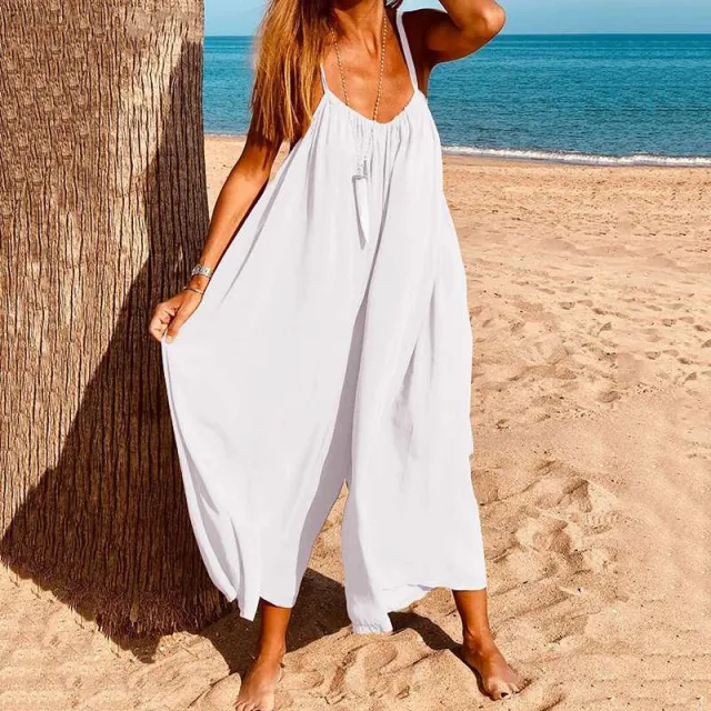 Solid color sexy casual pants White - Shop at LoveMi