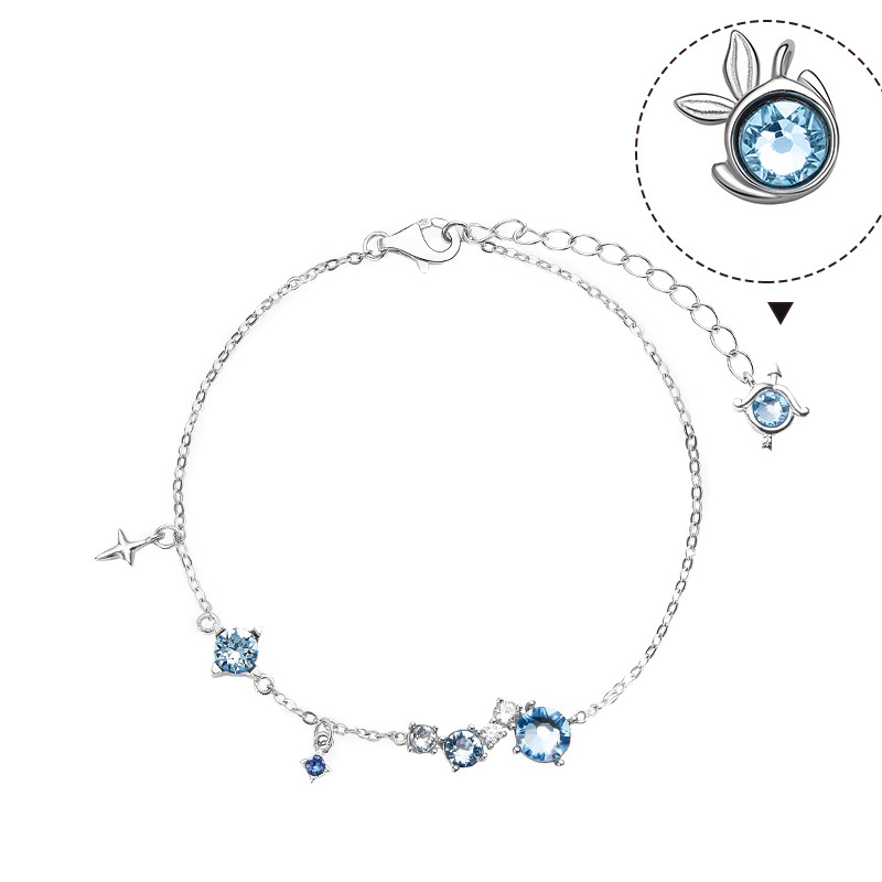 Twelve Constellation Sterling Silver Bracelet