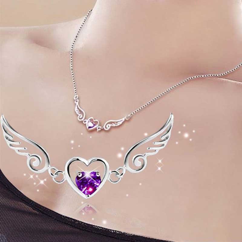 Angel Lovers Wings Love Necklace