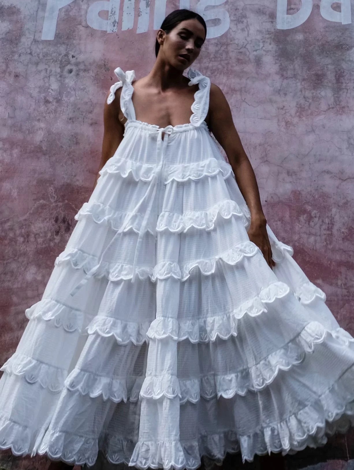 Bohemian cake layered dress