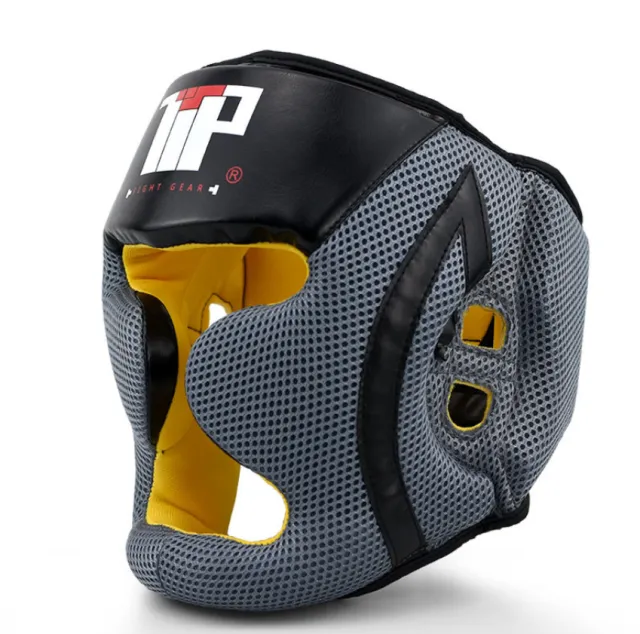 TTP Breathable Mesh Boxing Helmet Grey - Shop at LoveMi