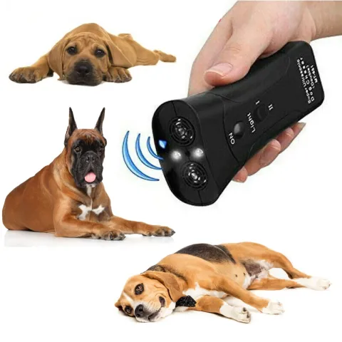3-in-1 Anti Barking Dog Training Device Ultrasonic Dog Repeller