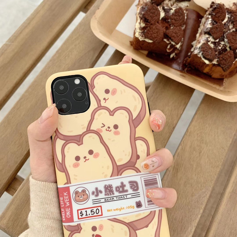 Bear Toast Cartoon Phone Case - Image 3