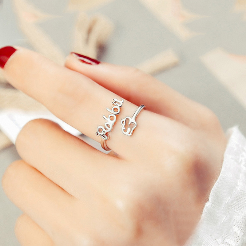 Female wild twelve constellation ring zodiac ring
