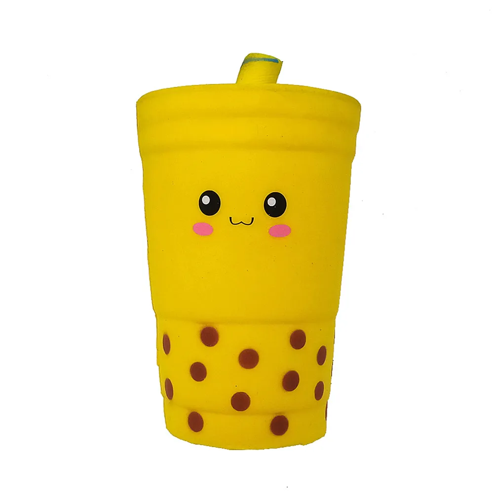 Pearl milk tea cup - Yellow