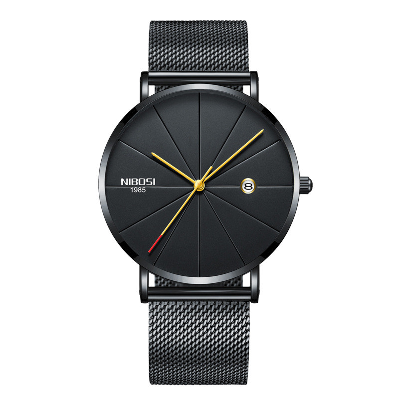 Couple mesh belt casual quartz watch