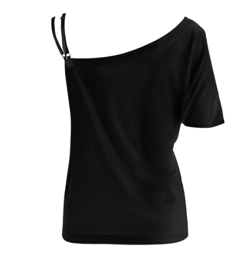 Butterfly print halter T-shirt