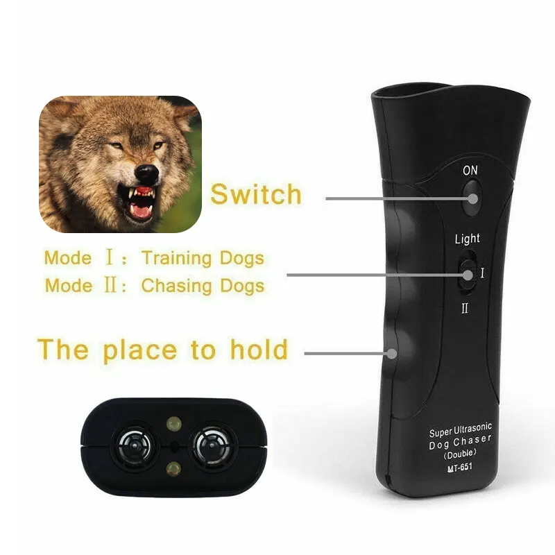 3-in-1 Anti Barking Dog Training Device Ultrasonic