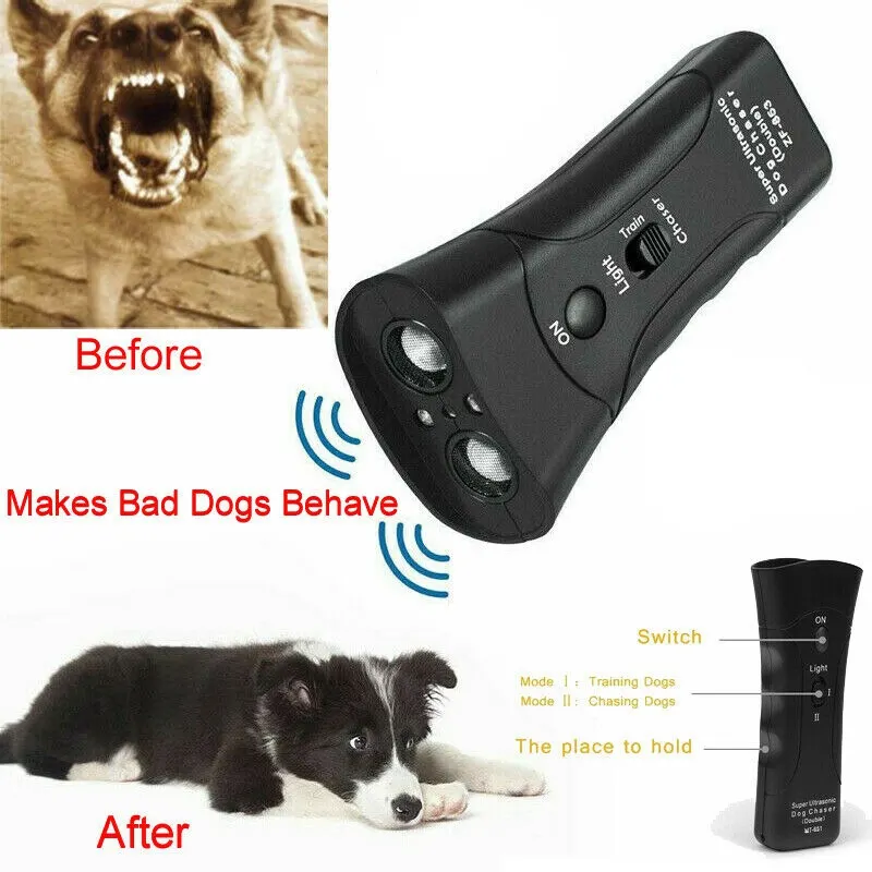 3-in-1 Anti Barking Dog Training Device Ultrasonic