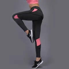 Tight nine - minute pants - Pink - View 1