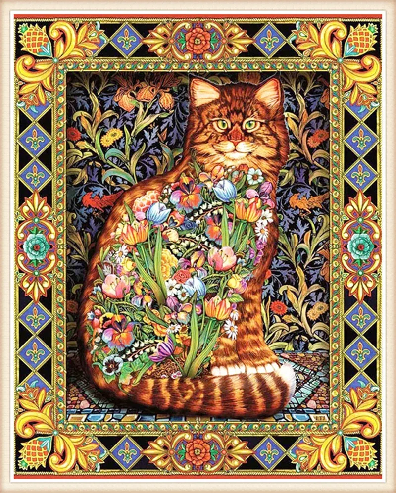 5D cat diamond embroidery painting - 30X40Cm