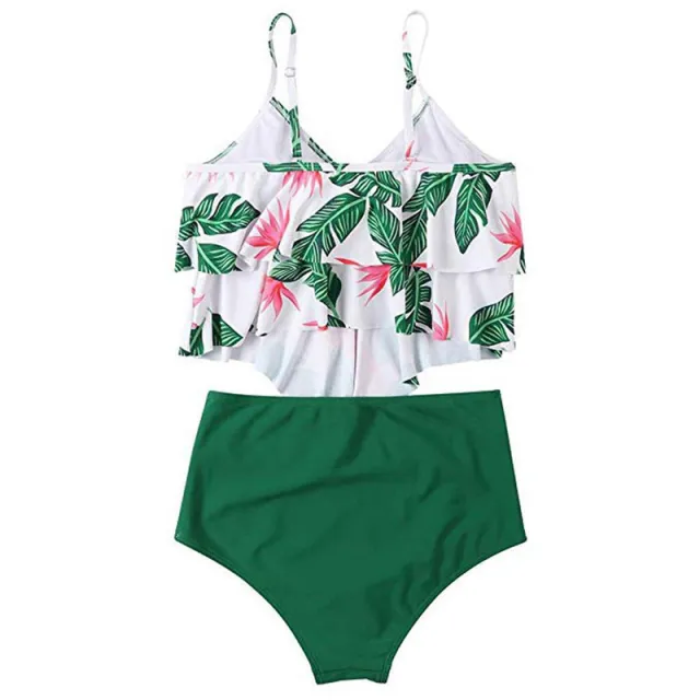 Ruffled bikini swimsuit Green - Shop at LoveMi