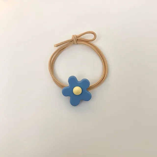 Wild flower hair tie Blue - Shop at LoveMi