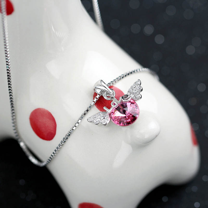 Angel Wing Crystal Pendant