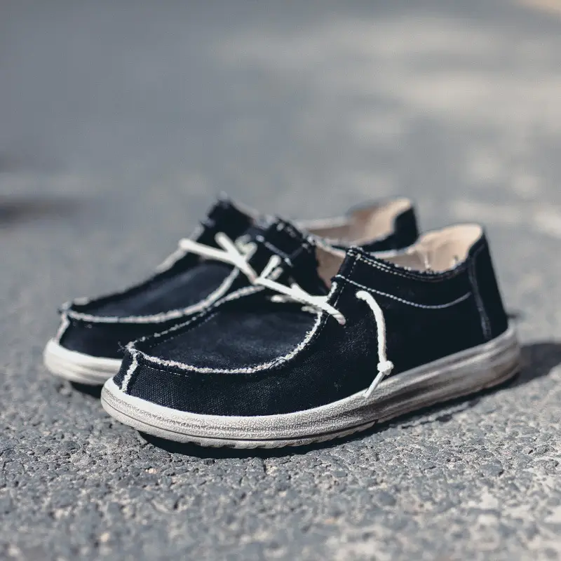 Spring canvas shoes men's Korean style trend
