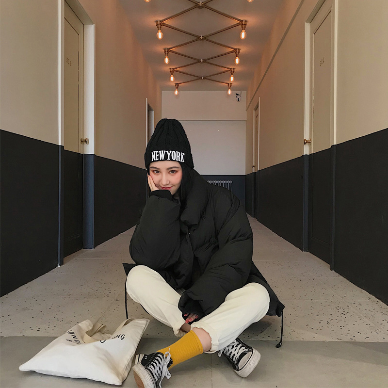 Student bread suit wide winter coat