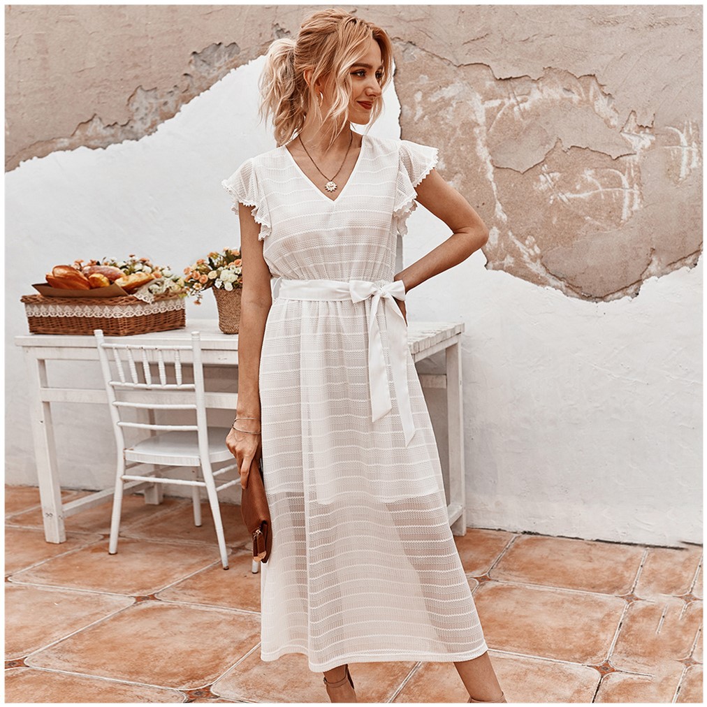 French retro dress summer