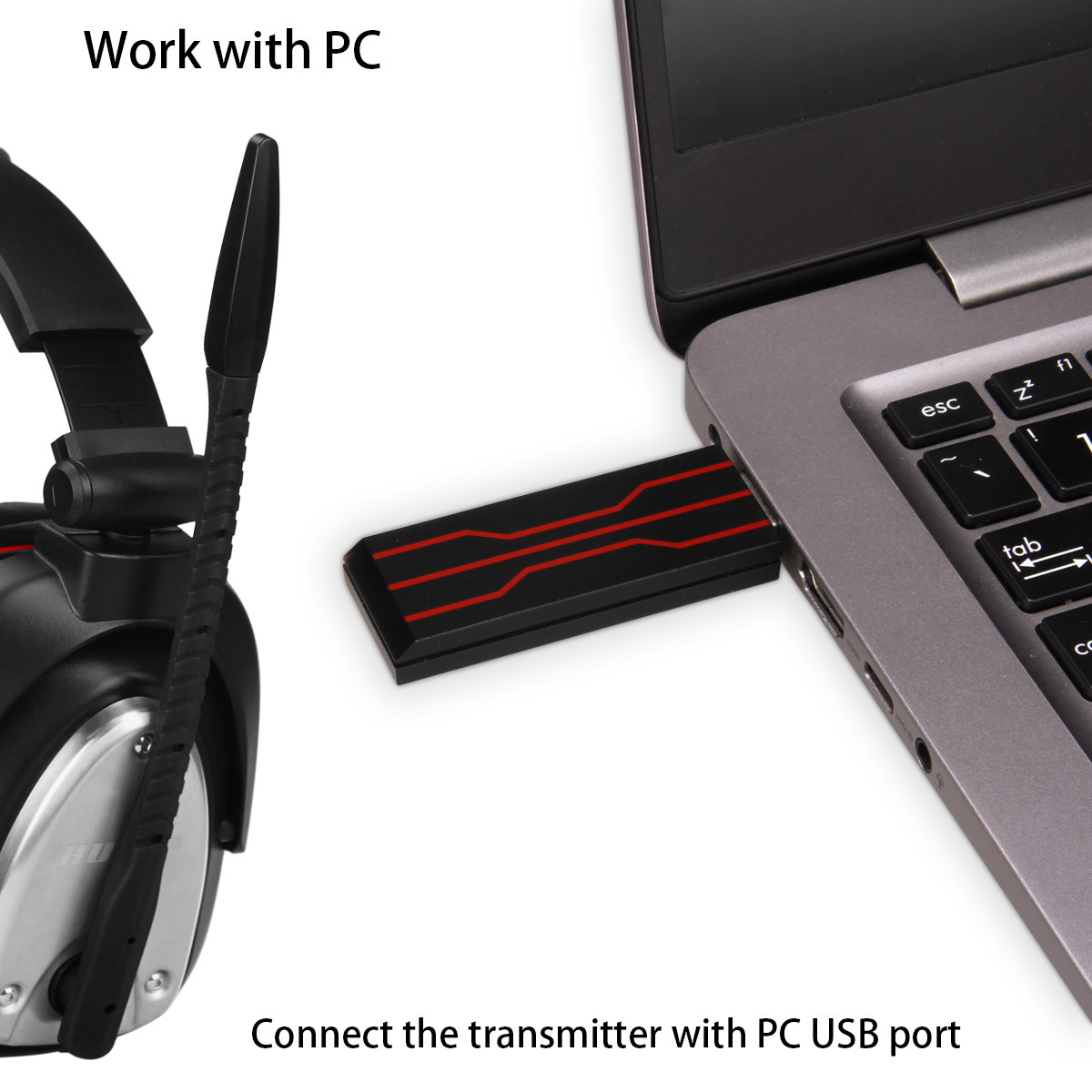 Trådløst gaming-headset 11 - Miniatyr 3