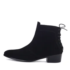 New autumn fashion fashion Martin boots - Black - View 1
