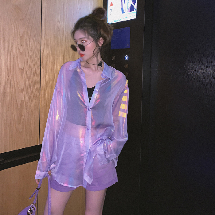 Women's thin loose shirt